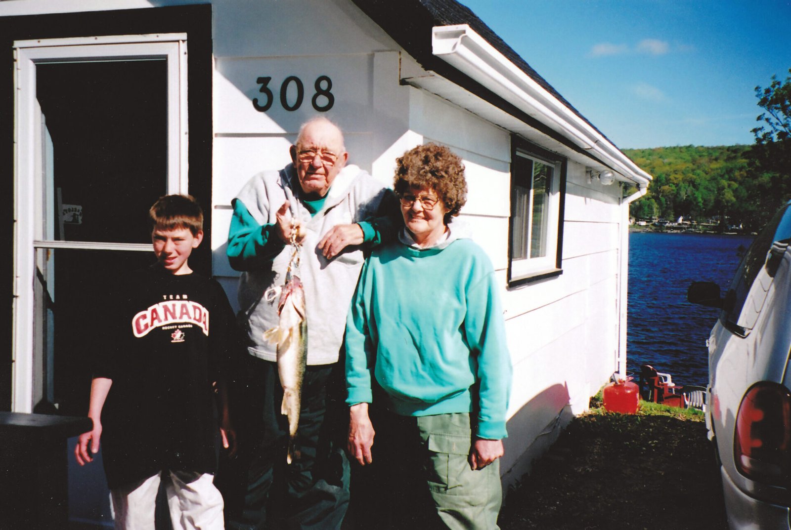 On the water at Doe Lake